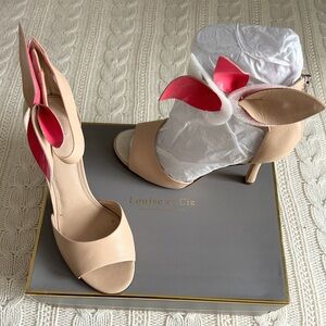 Louise et Cie Beige Heels with Pink Details